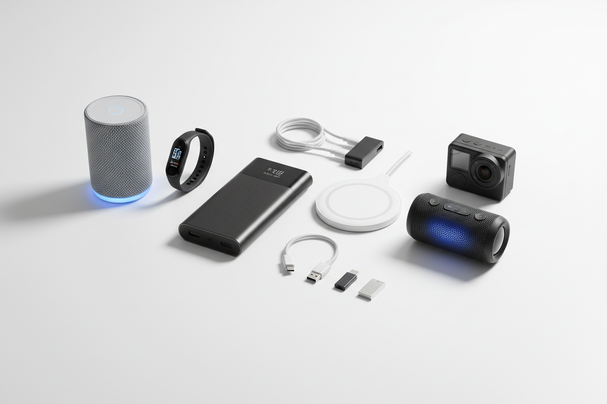 gadgets, but not phone, headphones, or tablet or laptop or watch